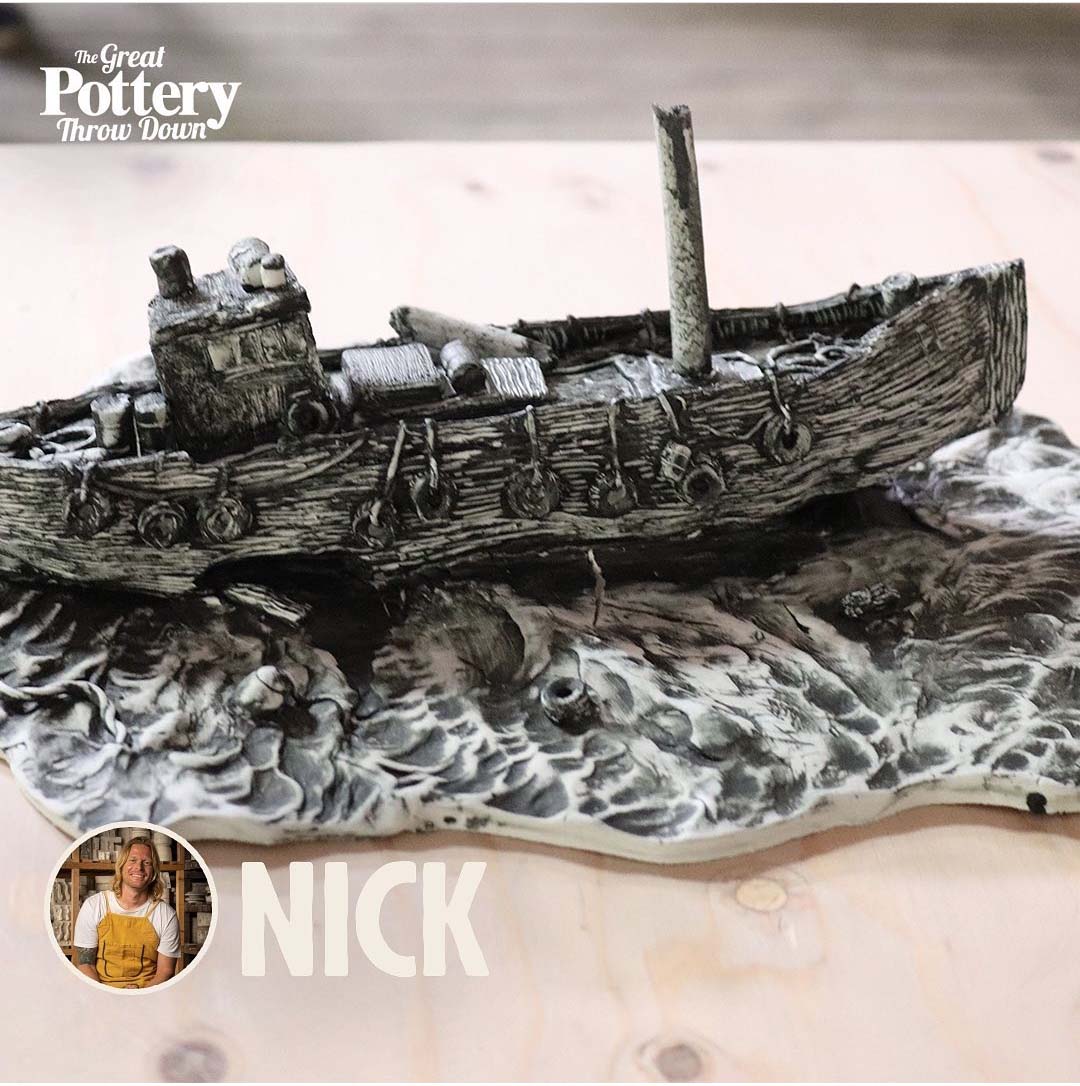 The great pottery throwdown - Boat - Nick